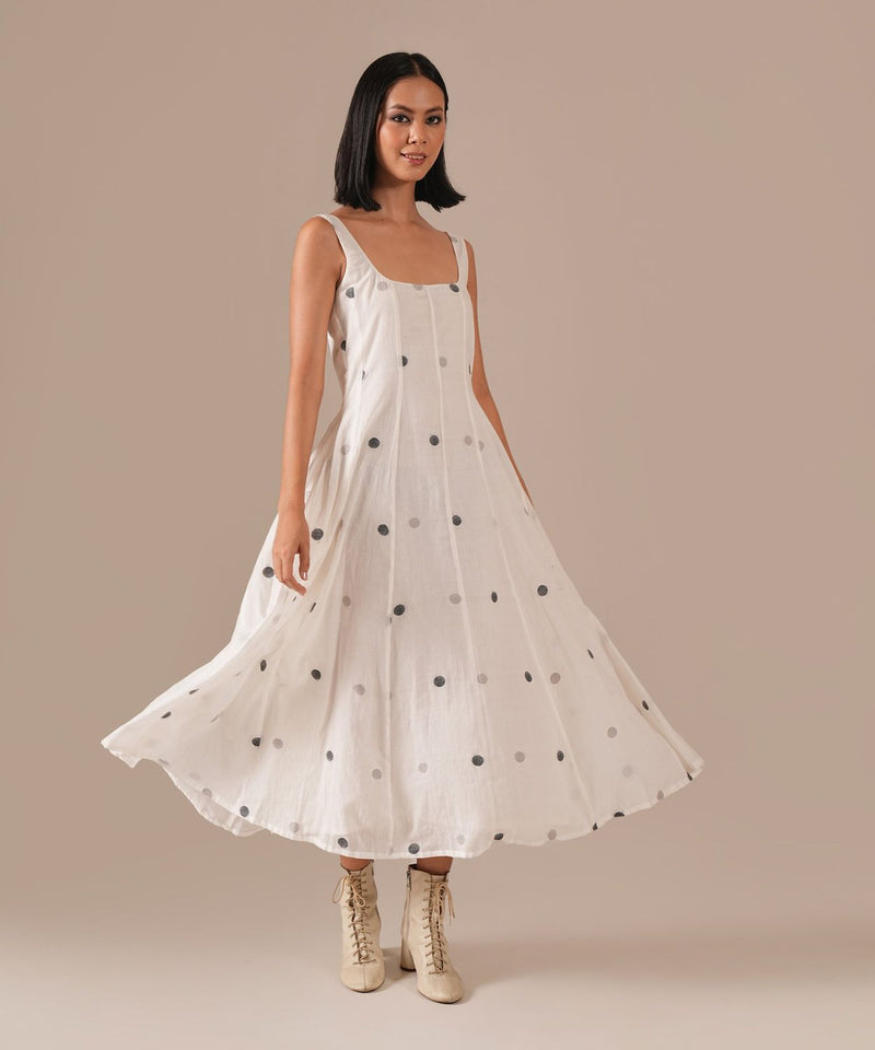 PEARL SPARK DRESS 100% cotton Buy PEARL SPARK DRESS from C&W | Dresses for Women by Indigo Dreams in white color for women in Singapore