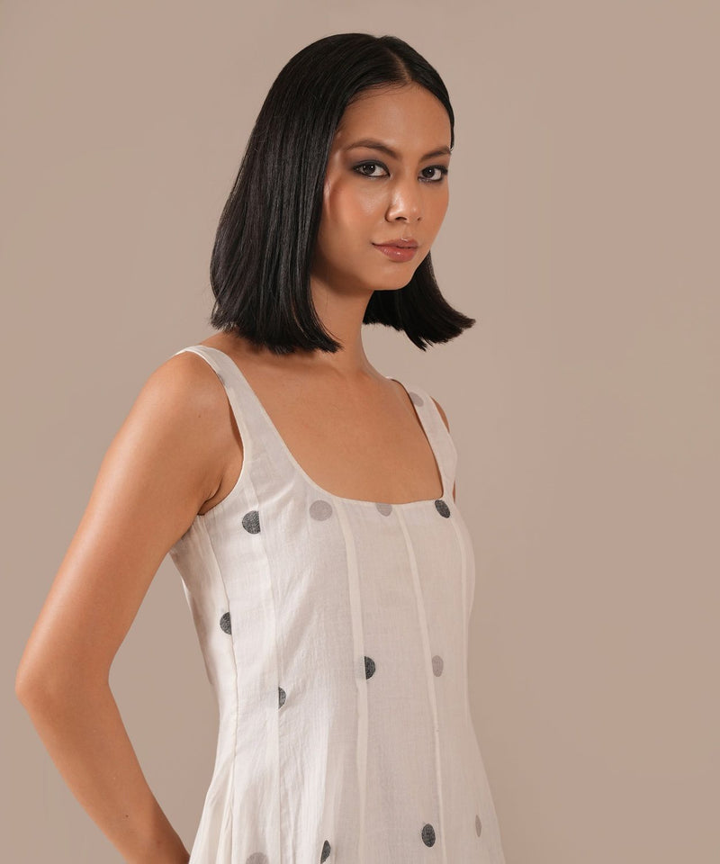 PEARL SPARK DRESS 100% cotton Buy PEARL SPARK DRESS from C&W | Dresses for Women by Indigo Dreams in white color for women in Singapore