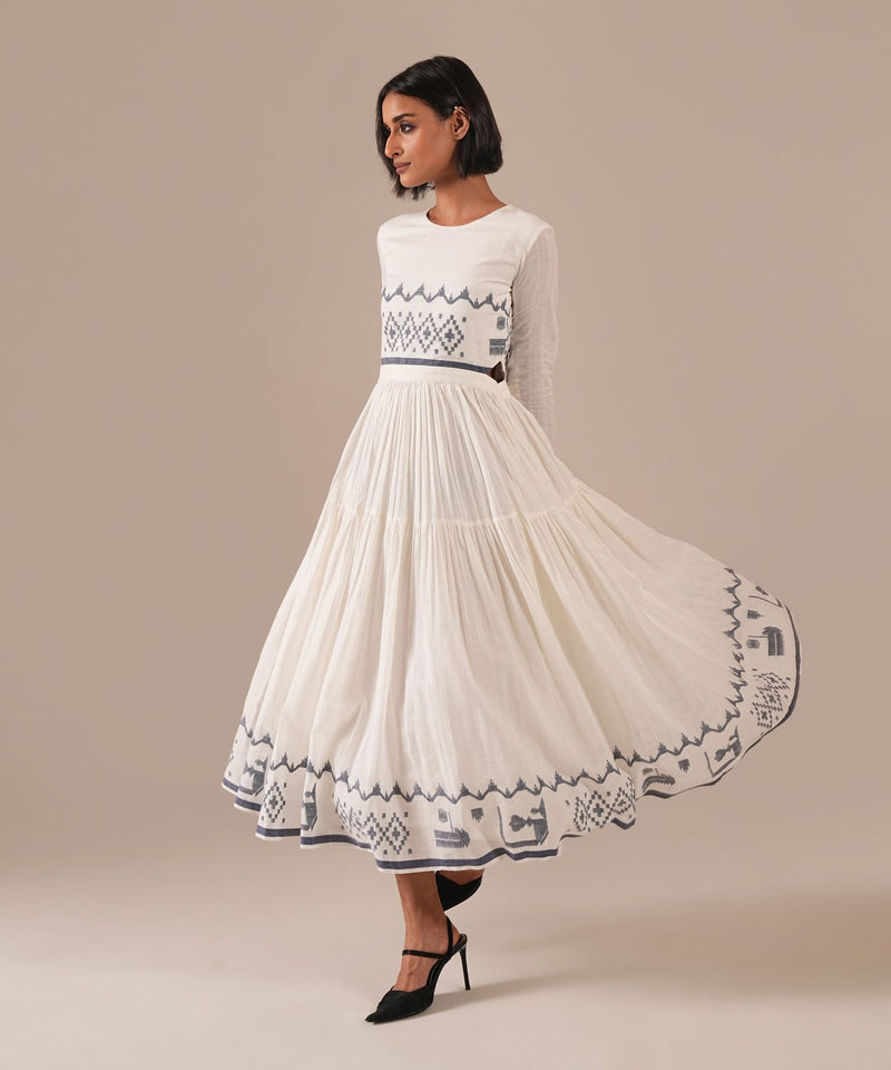 PEARL WHISPER DRESS 100% cotton Buy PEARL WHISPER DRESS from C&W | Dresses for Women by Indigo Dreams in white color for women in Singapore