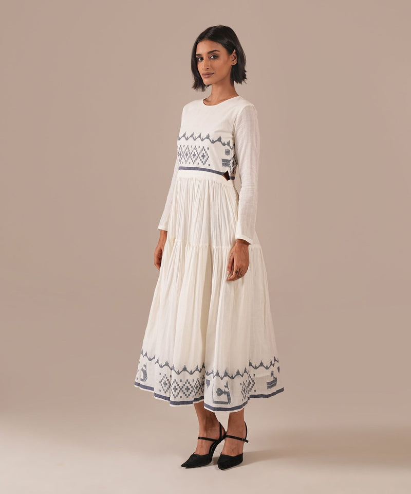PEARL WHISPER DRESS 100% cotton Buy PEARL WHISPER DRESS from C&W | Dresses for Women by Indigo Dreams in white color for women in Singapore