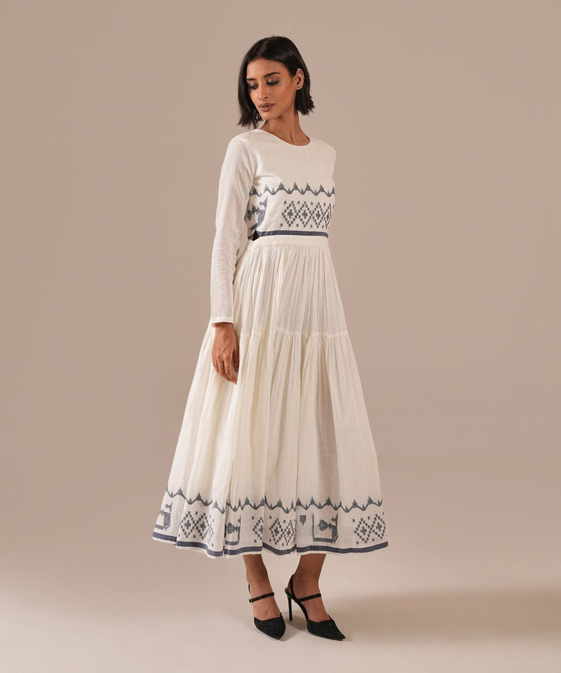 PEARL WHISPER DRESS 100% cotton Buy PEARL WHISPER DRESS from C&W | Dresses for Women by Indigo Dreams in white color for women in Singapore