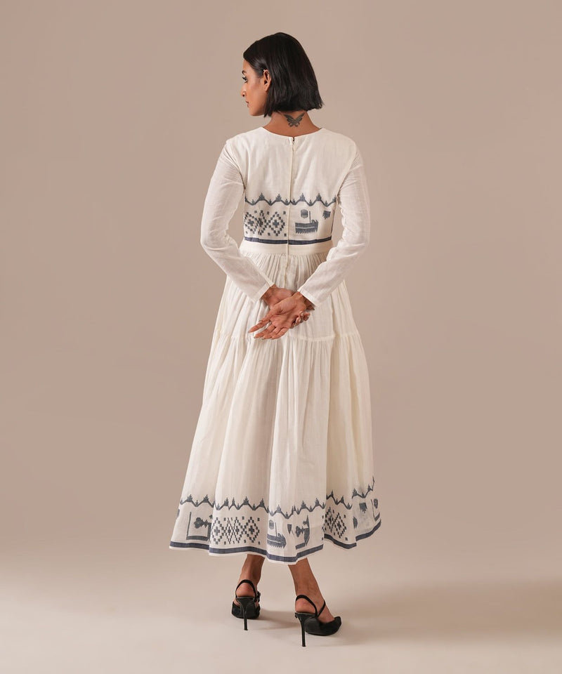 PEARL WHISPER DRESS 100% cotton Buy PEARL WHISPER DRESS from C&W | Dresses for Women by Indigo Dreams in white color for women in Singapore