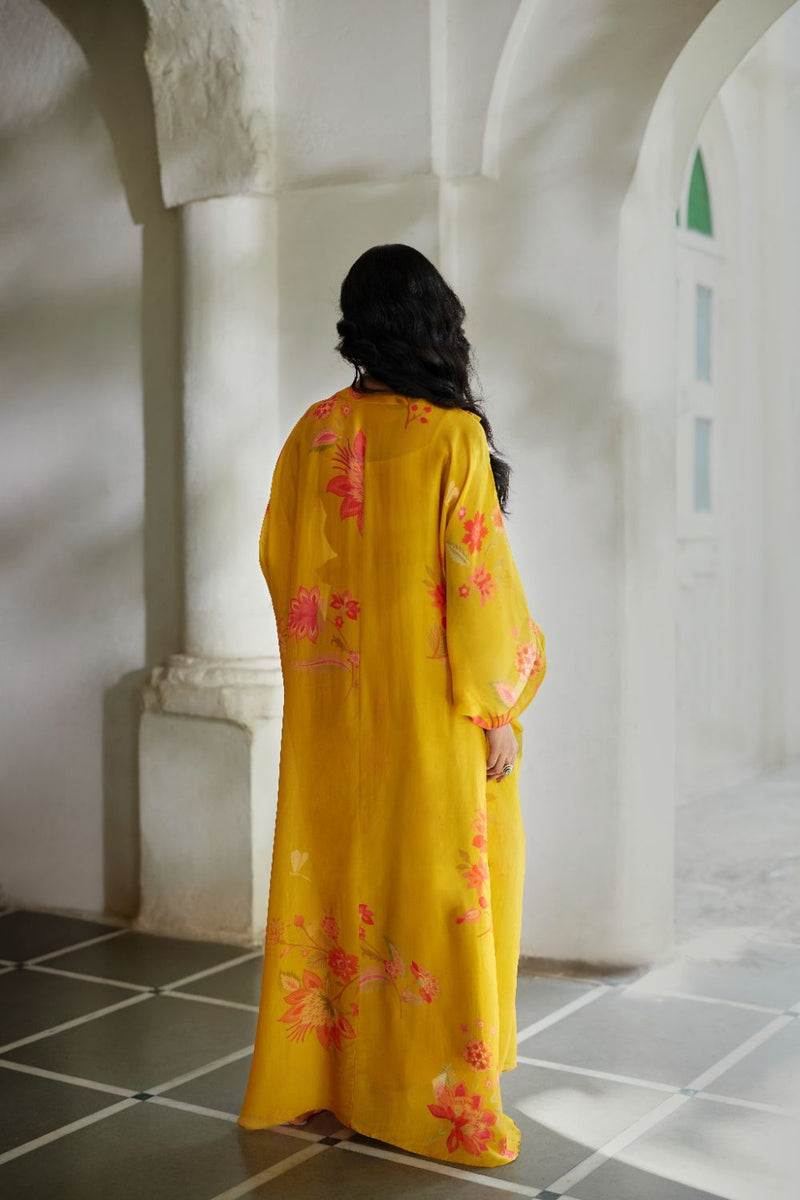 PH-2893 Cres Kaftan organza by Paulmi & Harsh in gold color for women in Singapore