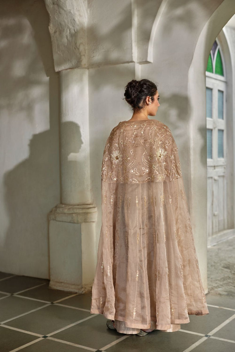 PH-3115 Lyra Cape Trouser Set by Paulmi & Harsh for women in Singapore