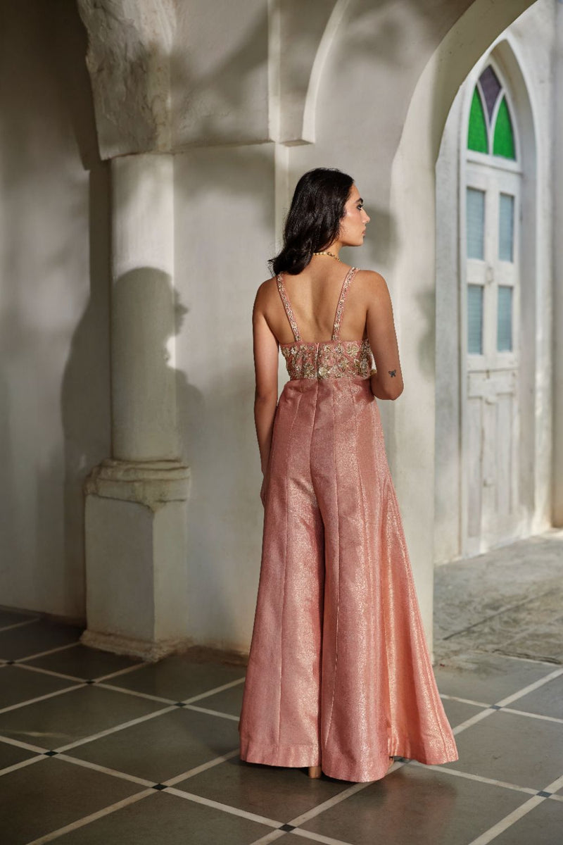 PH-3116 Mira Cape Jumpsuit Set by Paulmi & Harsh for women in Singapore