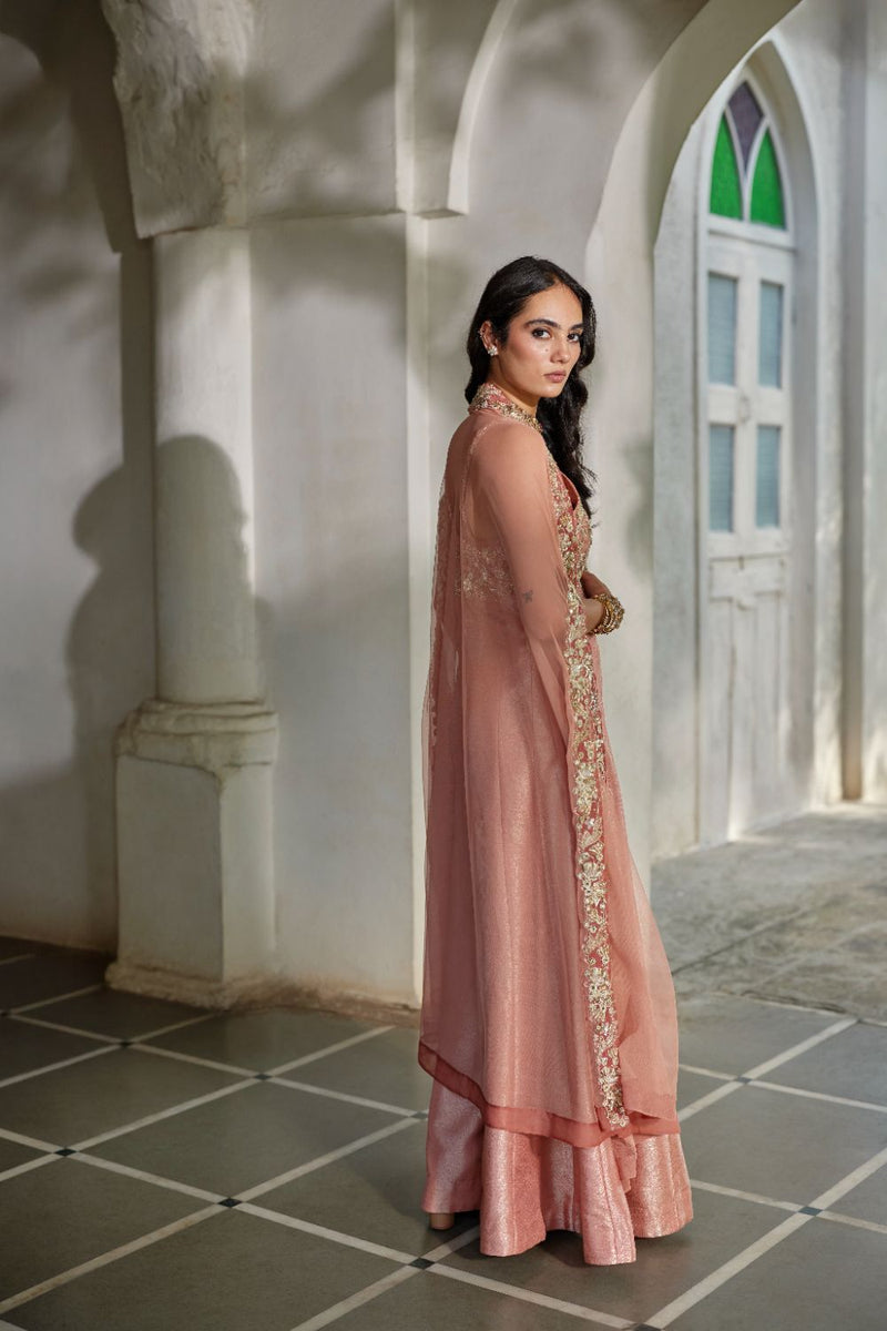 PH-3116 Mira Cape Jumpsuit Set by Paulmi & Harsh for women in Singapore