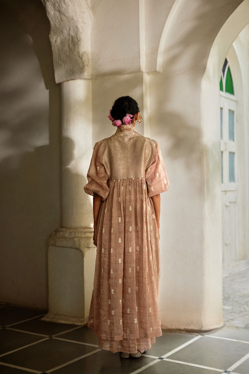 PH-3117 Erios Jacket Set by Paulmi & Harsh in brown color for women in Singapore