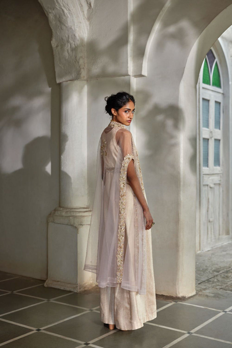 PH-3119 Sera Cape Jumpsuit Set by Paulmi & Harsh for women in Singapore
