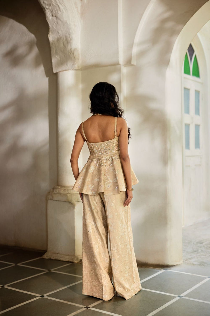 PH-3123 Nara Peplum Set by Paulmi & Harsh for women in Singapore
