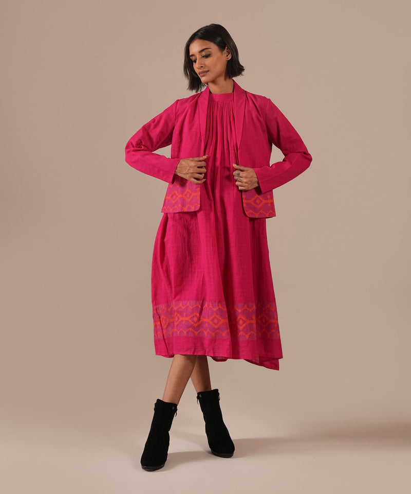 PINK AURA SET 100% cotton Buy PINK AURA SET from C&W | Co-Ord Sets for Women by Indigo Dreams in pink color for women in Singapore