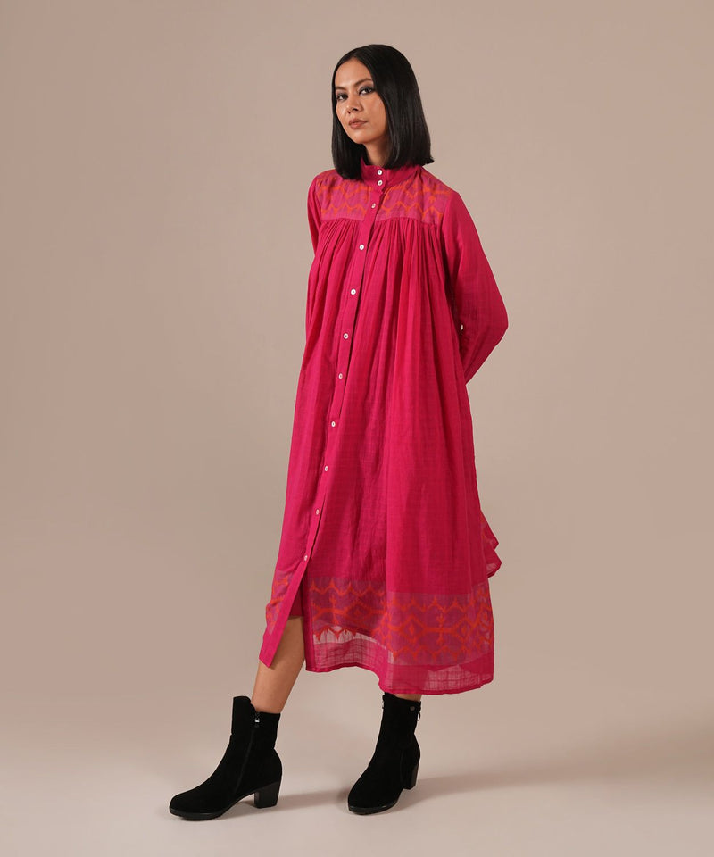 PINK DUSK DRESS 100% cotton Buy PINK DUSK DRESS from C&W | Dresses for Women by Indigo Dreams in pink color for women in Singapore