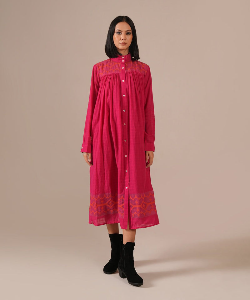 PINK DUSK DRESS 100% cotton Buy PINK DUSK DRESS from C&W | Dresses for Women by Indigo Dreams in pink color for women in Singapore