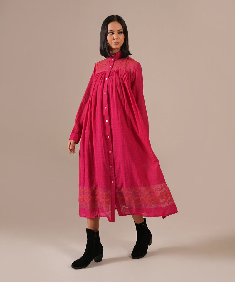 PINK DUSK DRESS 100% cotton Buy PINK DUSK DRESS from C&W | Dresses for Women by Indigo Dreams in pink color for women in Singapore