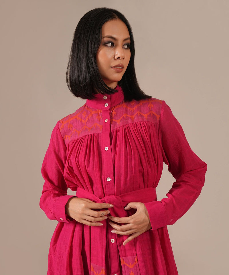 PINK DUSK DRESS 100% cotton Buy PINK DUSK DRESS from C&W | Dresses for Women by Indigo Dreams in pink color for women in Singapore