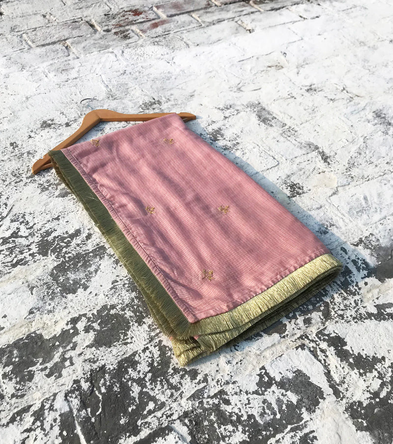 Gulabo Dupatta Dupattas by Khara Kapas in pink for women in Singapore