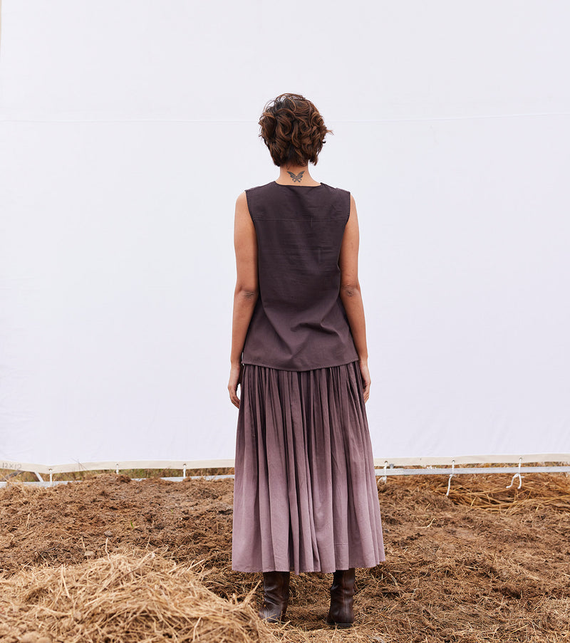 Plum co-ord set cotton by Khara Kapas for women in Singapore