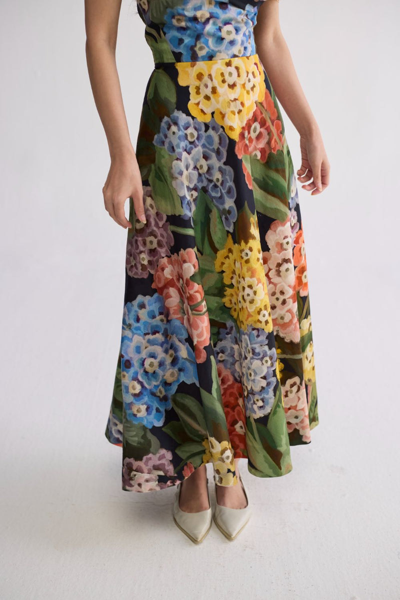 RAIN DRAPED OFF SHOULDER DRESS cotton satin dress by YAM in multicolor for women in Singapore