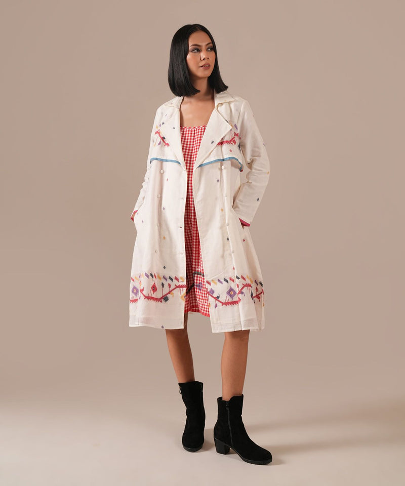 ROSE FLARE SET 100% cotton Buy ROSE FLARE SET from C&W | Co-Ord Sets for Women by Indigo Dreams in red color for women in Singapore