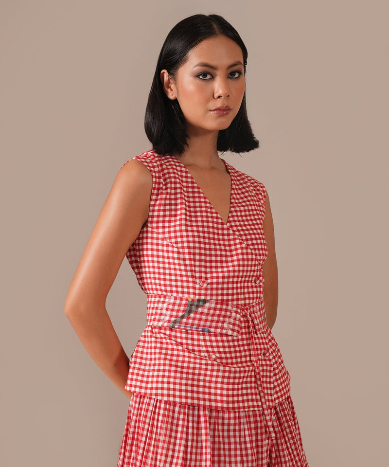 RUBY LUME DRESS silk Buy RUBY LUME DRESS from C&W | Dresses for Women by Indigo Dreams in red color for women in Singapore