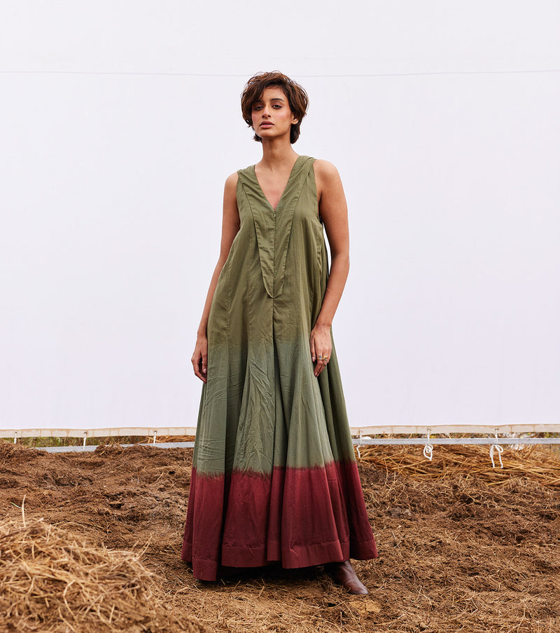Sable jumpsuit cotton by Khara Kapas in green for women in Singapore