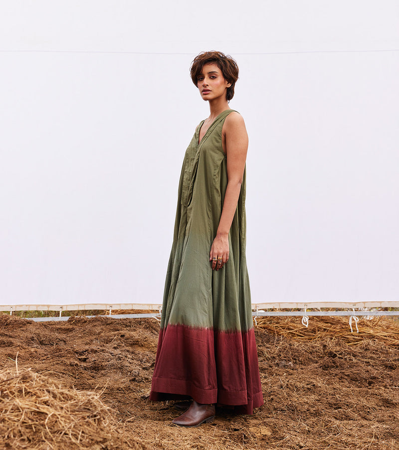 Sable jumpsuit cotton by Khara Kapas in green for women in Singapore