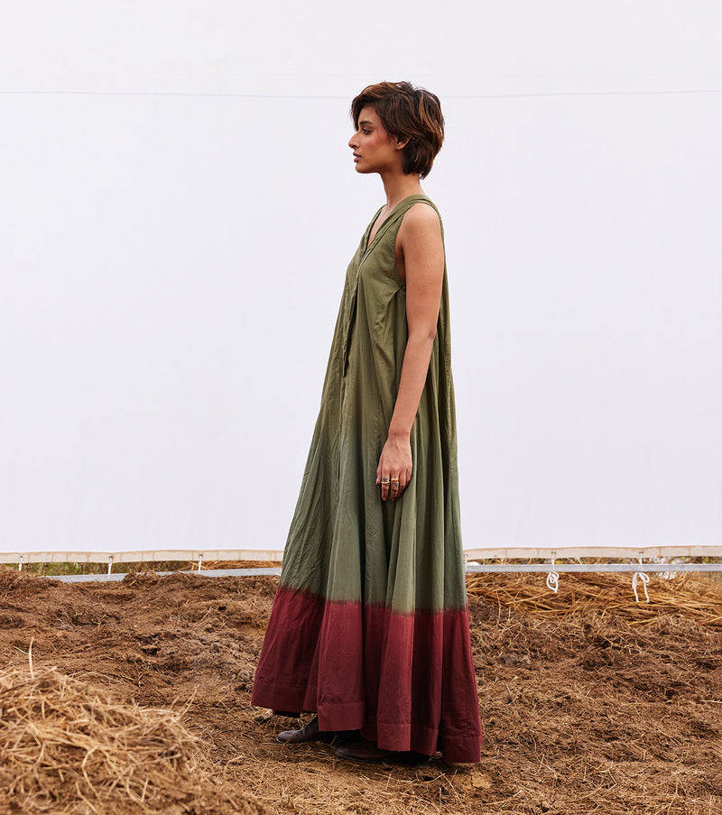 Sable jumpsuit cotton by Khara Kapas in green for women in Singapore
