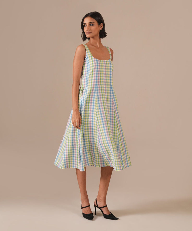 SAGE GLOW DRESS 100% cotton Buy SAGE GLOW DRESS from C&W | Dresses for Women by Indigo Dreams in multi color for women in Singapore