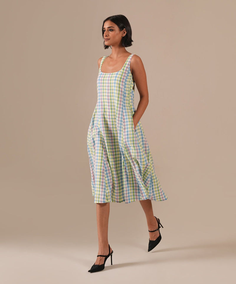 SAGE GLOW DRESS 100% cotton Buy SAGE GLOW DRESS from C&W | Dresses for Women by Indigo Dreams in multi color for women in Singapore