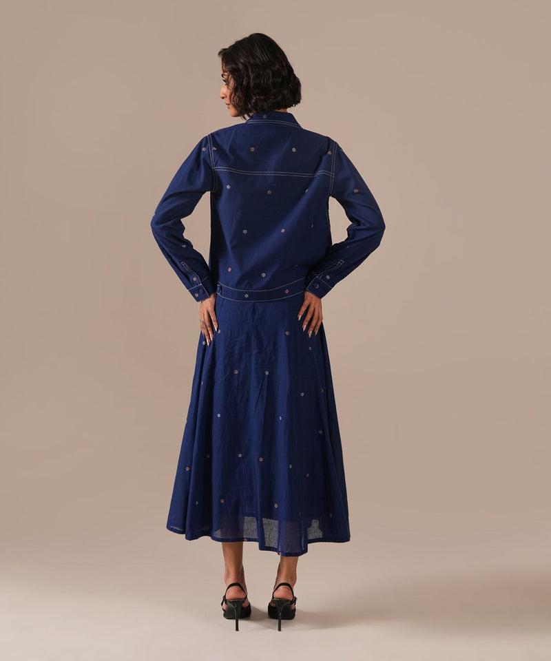 SAPPHIRE GLOW SET 100% cotton Buy SAPPHIRE GLOW SET from C&W | Co-Ord Sets for Women by Indigo Dreams in blue color for women in Singapore