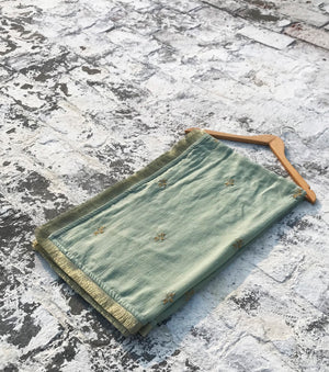 Saba Dupatta Dupattas by Khara Kapas in green for women in Singapore