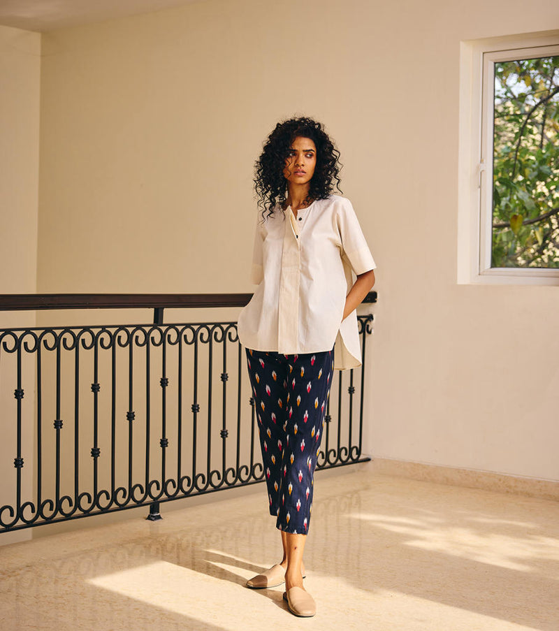 The Novelty Dress cotton by Khara Kapas in blue for women in Singapore