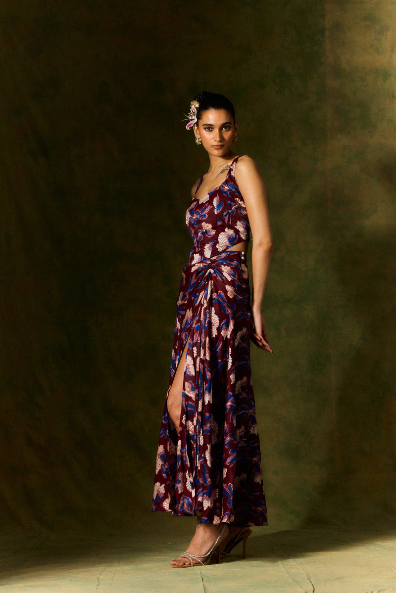 MEHER SILK SKIRT & CORSET SET satin by JodiLife for women in Singapore