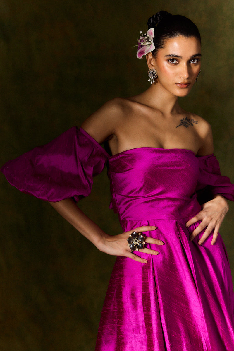 SURAHI SILK DRESS silk by JodiLife for women in Singapore