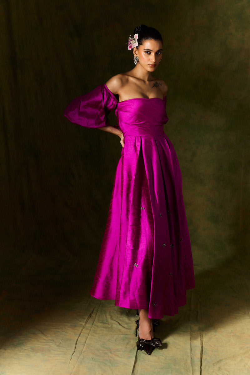 SURAHI SILK DRESS silk by JodiLife for women in Singapore