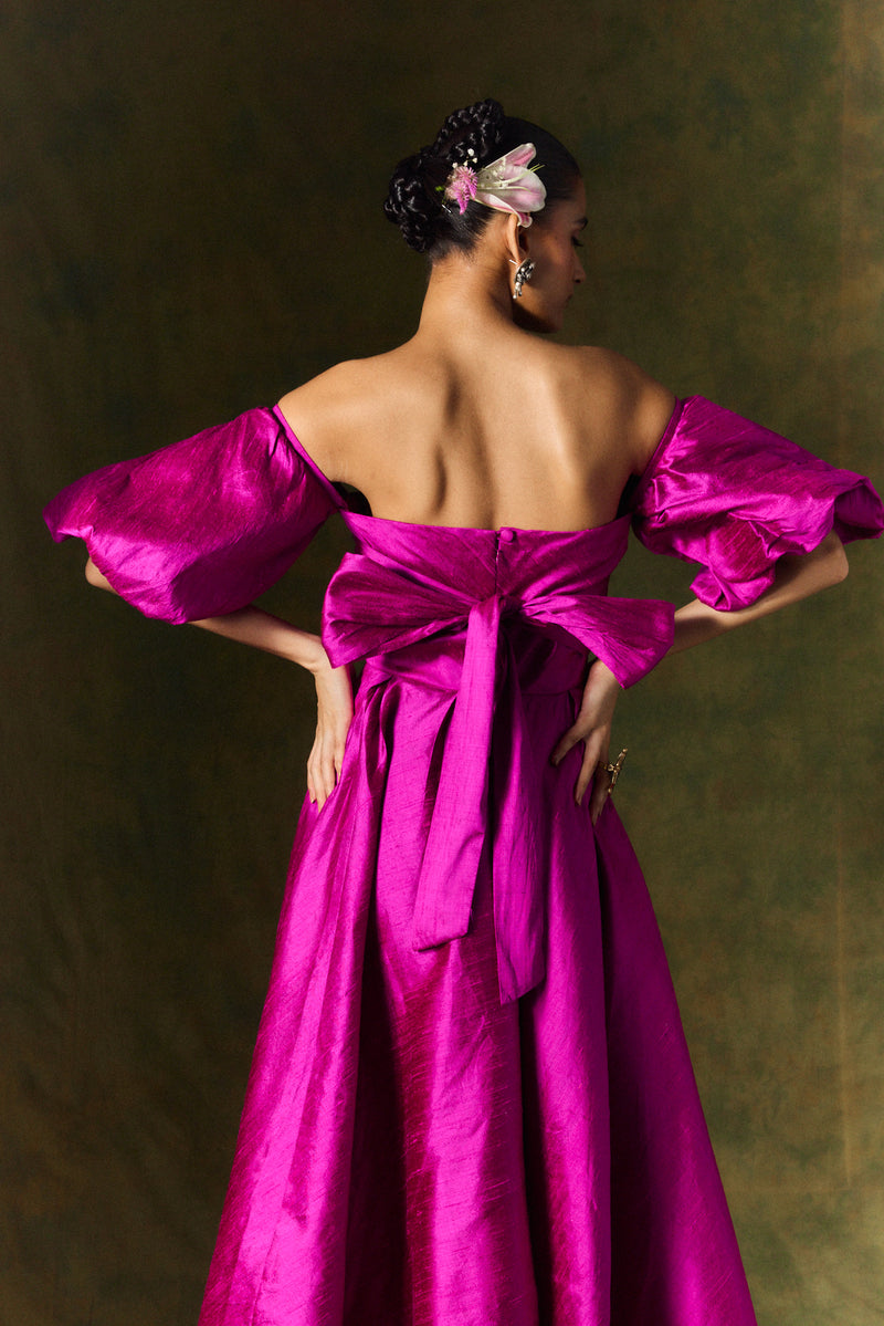 SURAHI SILK DRESS silk by JodiLife for women in Singapore