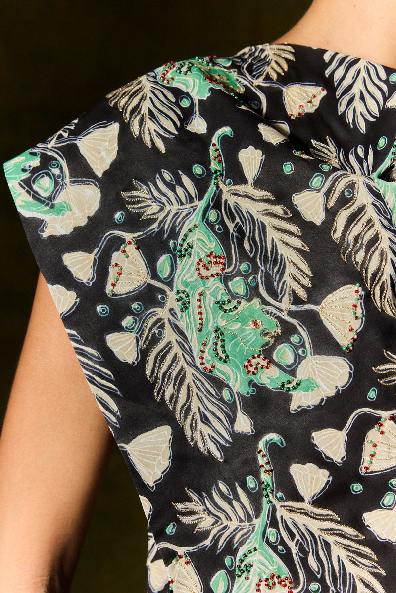 GULSHER SILK BLOUSE satin by JodiLife for women in Singapore