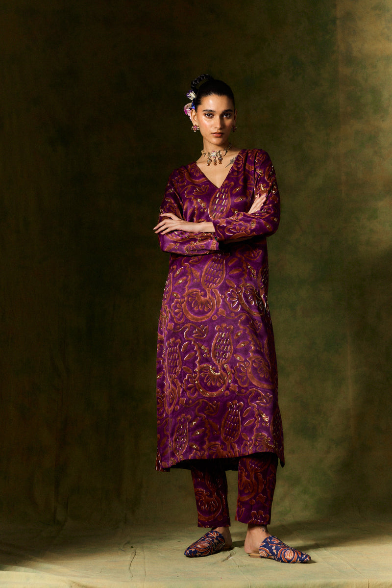 SAANJH SILK KURTA SET silk by JodiLife for women in Singapore