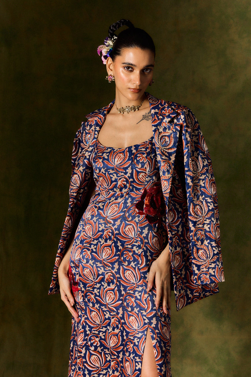 INAAYA SILK BLAZER AND SKIRT SET silk by JodiLife for women in Singapore