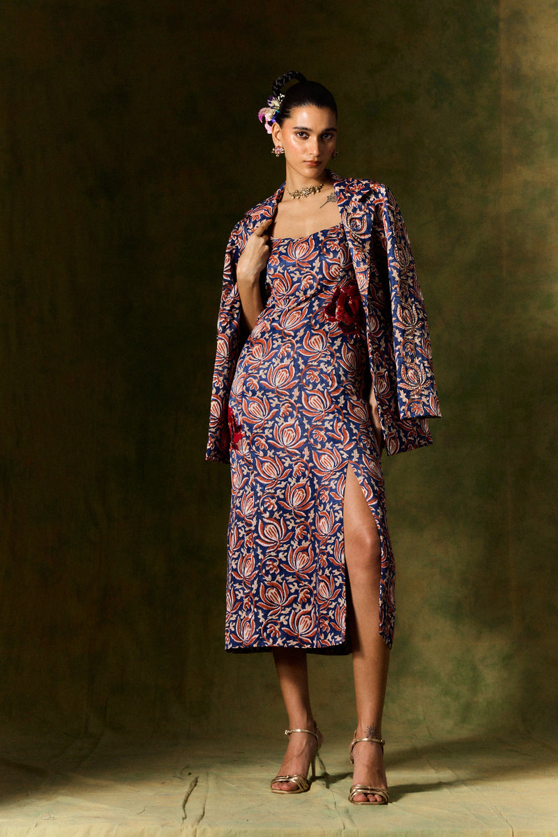 INAAYA SILK BLAZER AND SKIRT SET silk by JodiLife for women in Singapore