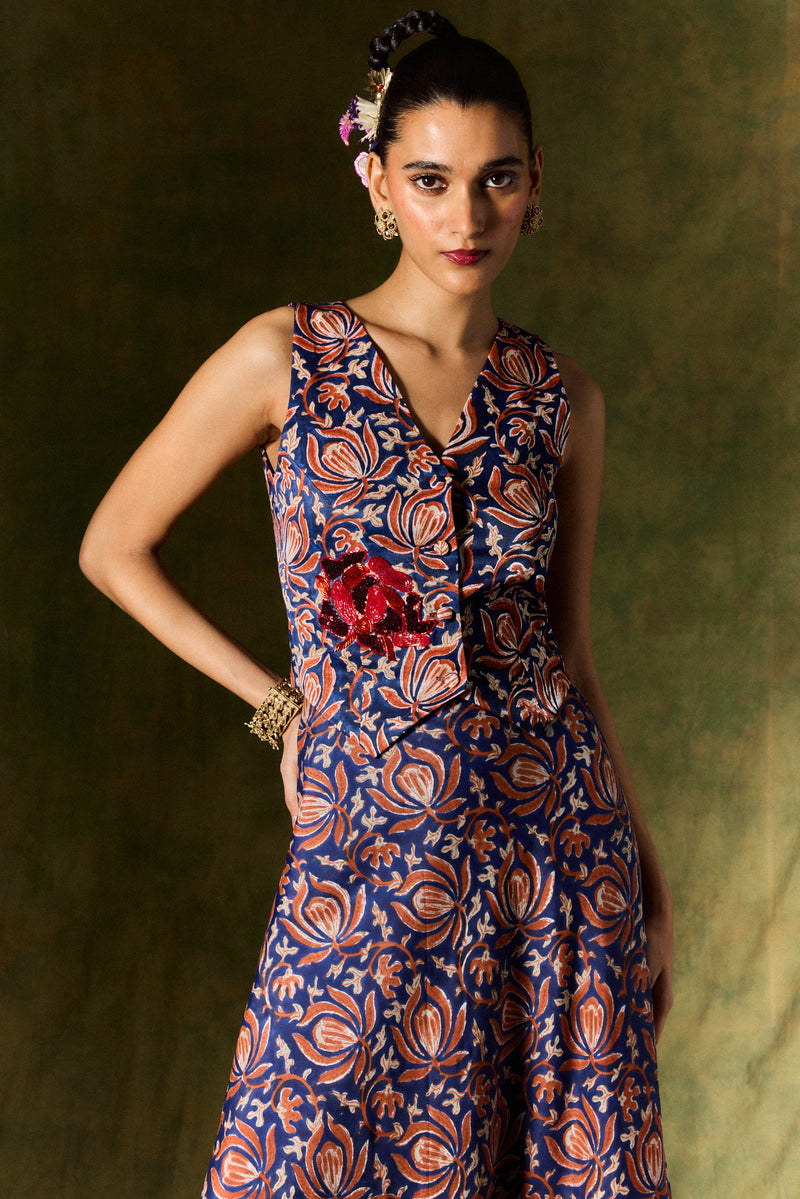 INAAYA SILK WAISTCOAT silk by JodiLife for women in Singapore