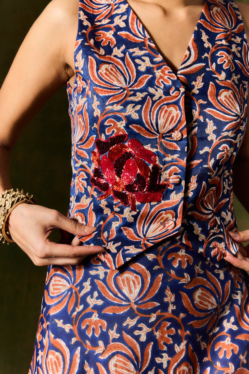 INAAYA SILK WAISTCOAT silk by JodiLife for women in Singapore