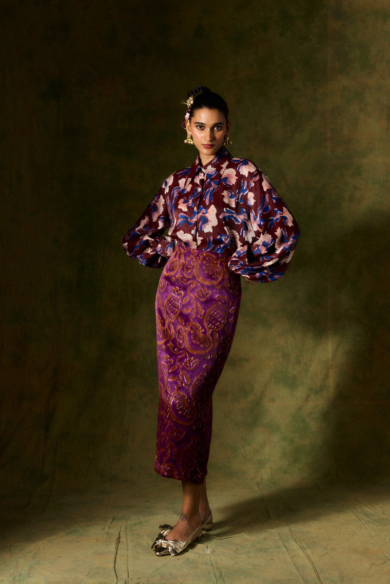 MEHER SILK SHIRT satin by JodiLife for women in Singapore