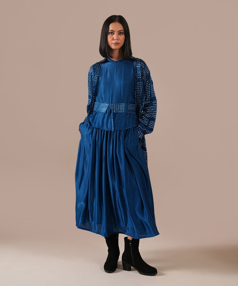 SILK REVERIE SET silk Buy SILK REVERIE SET from C&W | Co-Ord Sets for Women by Indigo Dreams in blue color for women in Singapore