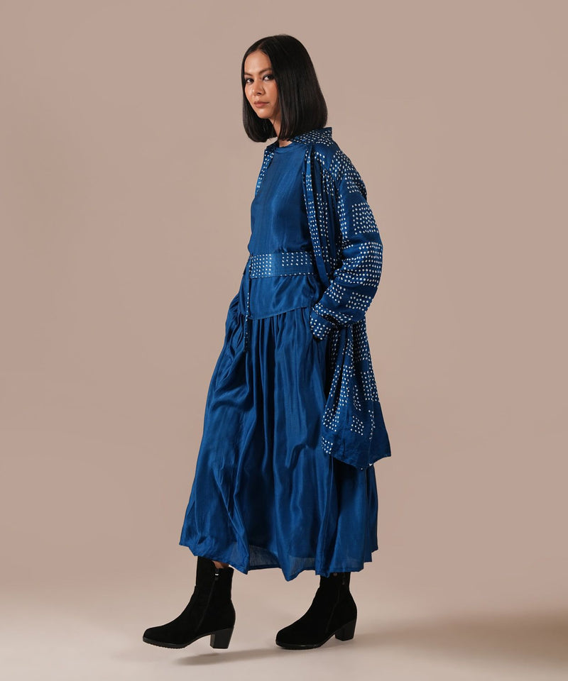 SILK REVERIE SET silk Buy SILK REVERIE SET from C&W | Co-Ord Sets for Women by Indigo Dreams in blue color for women in Singapore