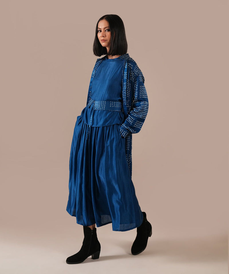 SILK REVERIE SET silk Buy SILK REVERIE SET from C&W | Co-Ord Sets for Women by Indigo Dreams in blue color for women in Singapore