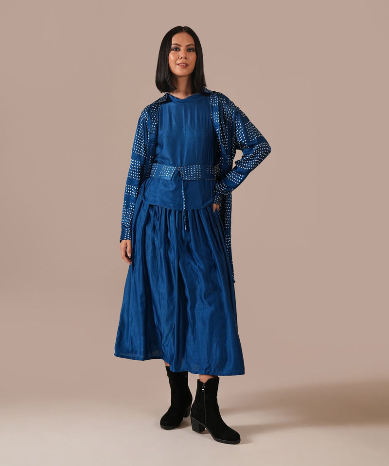 SILK REVERIE SET silk Buy SILK REVERIE SET from C&W | Co-Ord Sets for Women by Indigo Dreams in blue color for women in Singapore