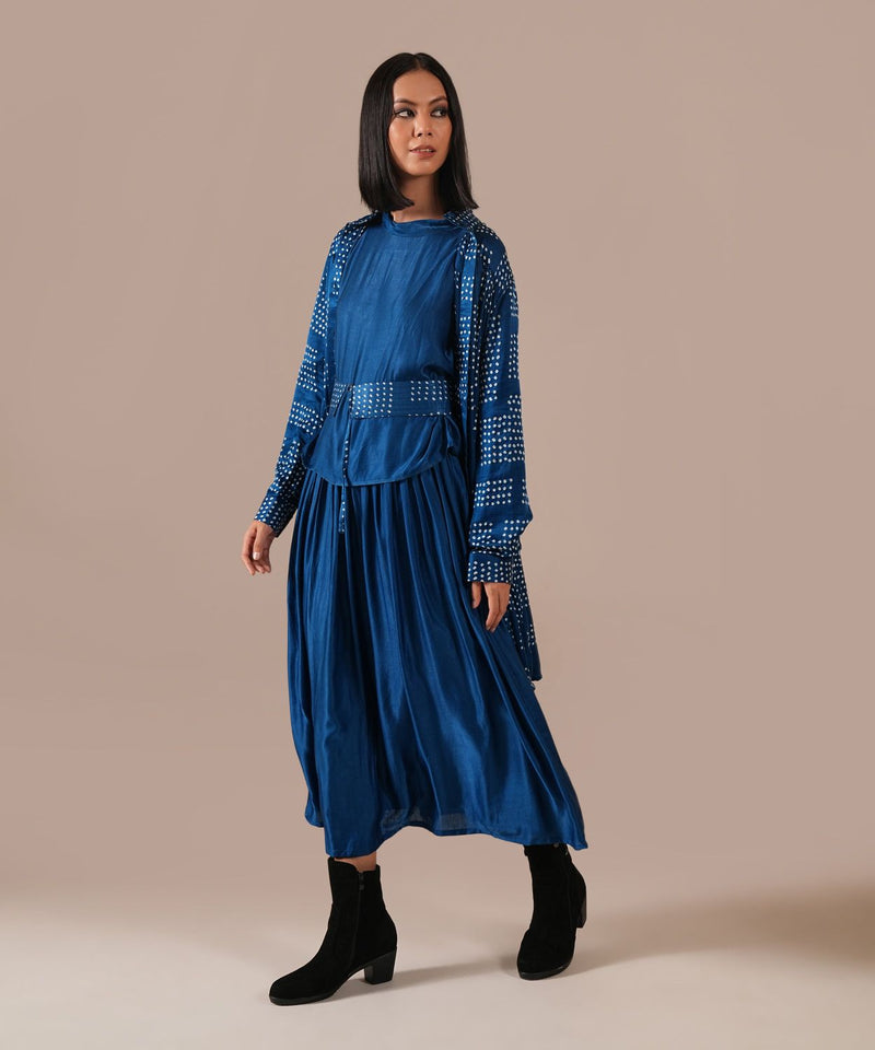 SILK REVERIE SET silk Buy SILK REVERIE SET from C&W | Co-Ord Sets for Women by Indigo Dreams in blue color for women in Singapore