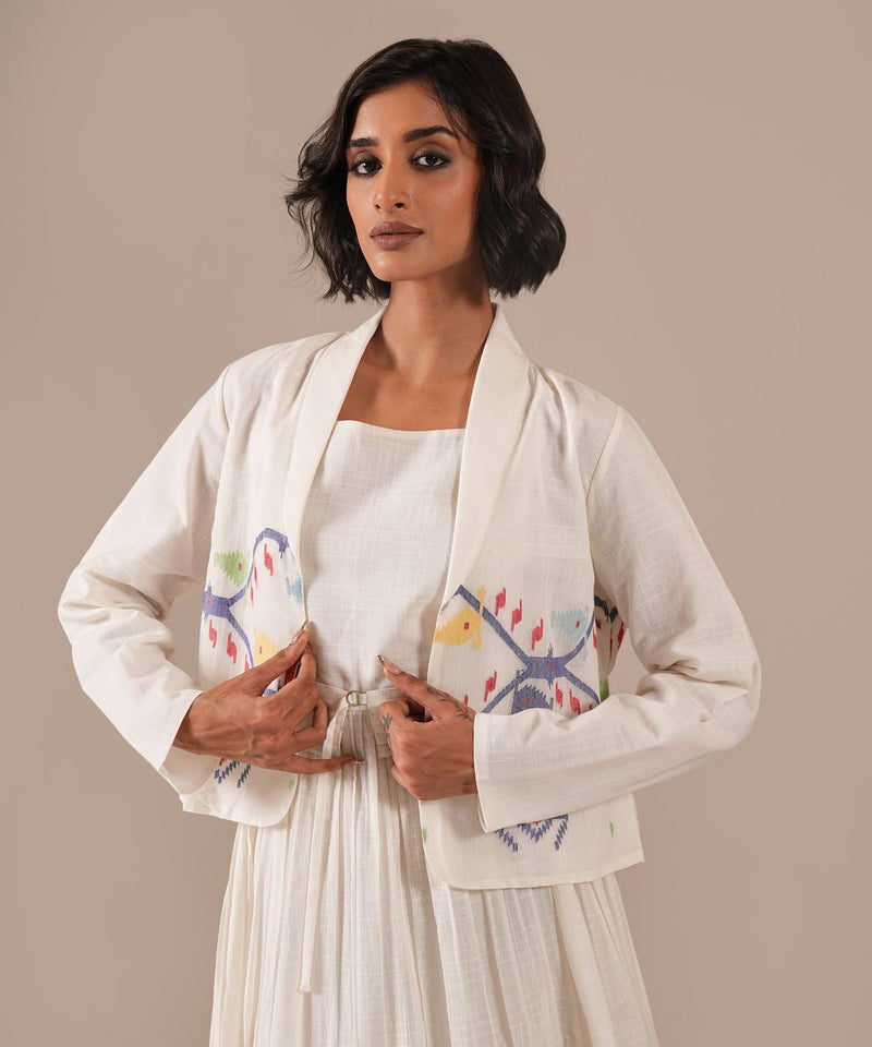 SNOW PETAL SET 100% cotton Buy SNOW PETAL SET from C&W | Co-Ord Sets for Women by Indigo Dreams in white color for women in Singapore