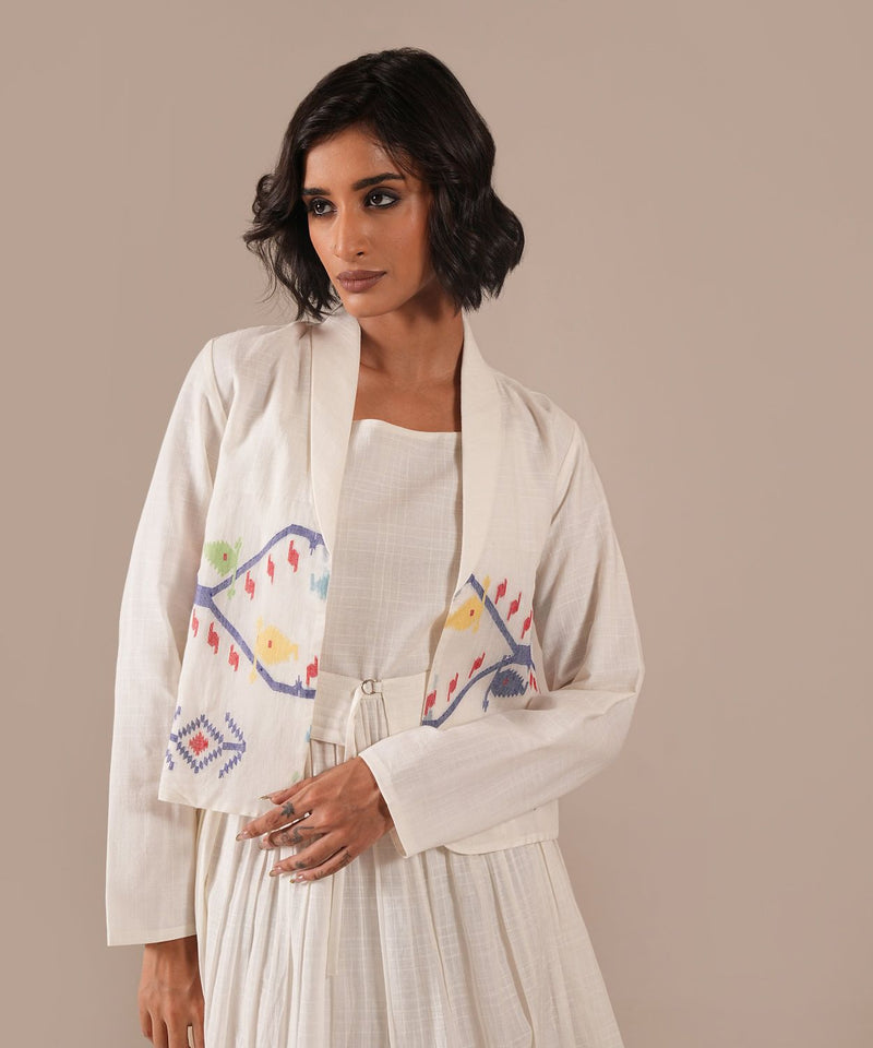 SNOW PETAL SET 100% cotton Buy SNOW PETAL SET from C&W | Co-Ord Sets for Women by Indigo Dreams in white color for women in Singapore