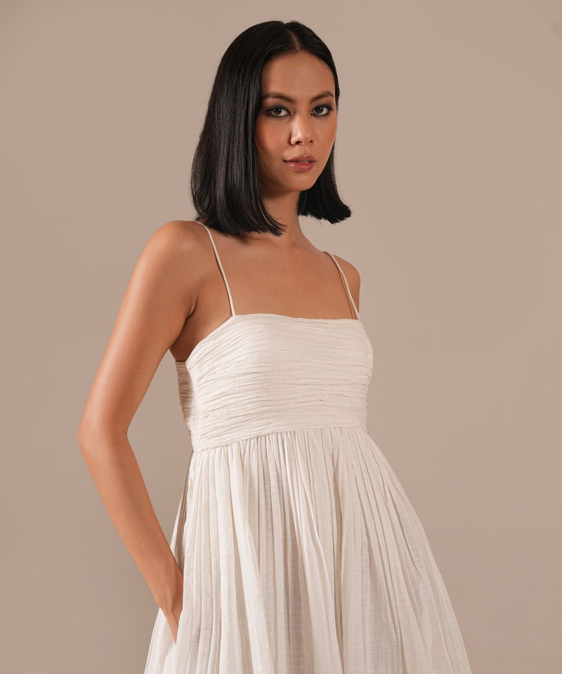 SNOW RADIANCE DRESS 100% cotton Buy SNOW RADIANCE DRESS from C&W | Dresses for Women by Indigo Dreams in white color for women in Singapore